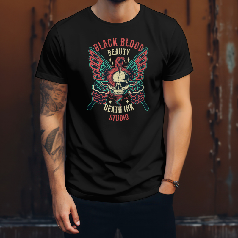 Black Ink Tattoo T-Shirt