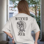 White tattoo inspired graphic tee