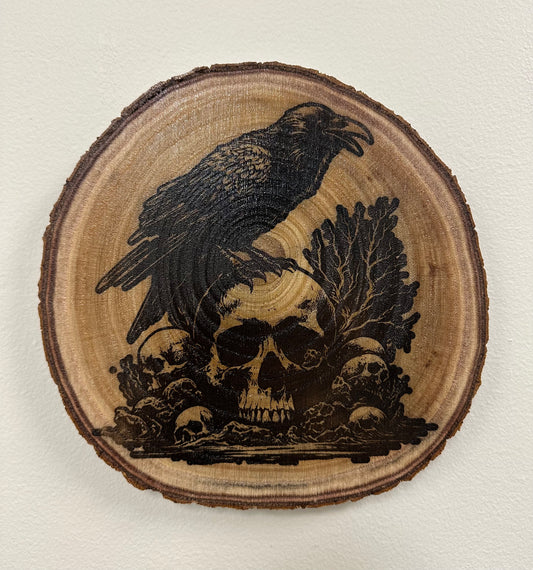 Crow and Skull Wall Art