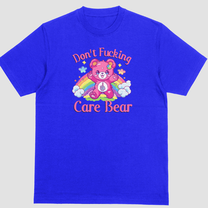 Blue t-shirt Don't Fcking Care Bear T-Shirt
