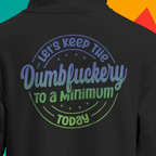 Black Heavyweight 13 oz. Hoodie with original graphic design