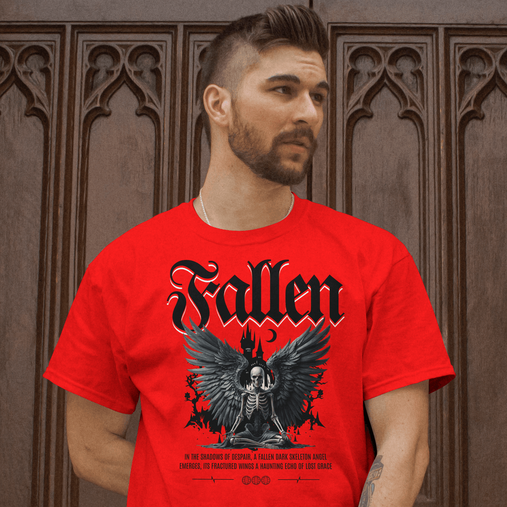 Lifestyle Red Bold graphic t-shirt The Fallen