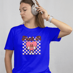 Front View - Blue Front View- Fck It Black T-Shirt Sarcastic When Love's Done Playing Nice