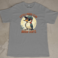 Front View Gray Little Pecker club T-Shirt 