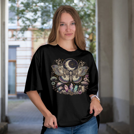 Luna Moth Moon Crystal T-Shirt