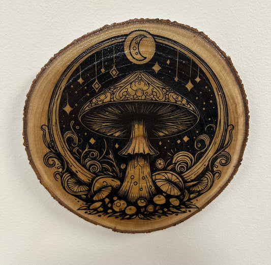 Magical Mushroom Night, Wall Art