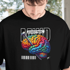 Front View Mind Control t-shirt - Black