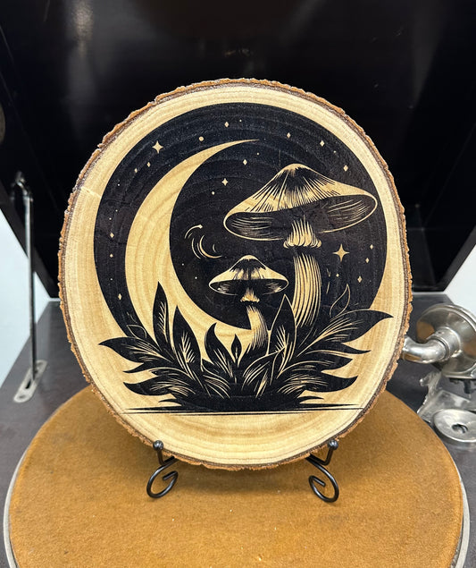 Moon and Mushrooms, Wall Art