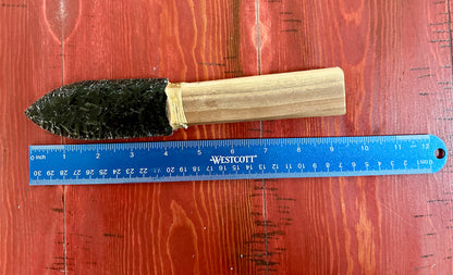 Wooden Handle (Cherry) Obsidian Knife
