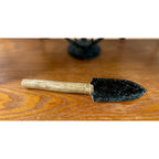 Front View Obsidian Knife Antler Handle 3  