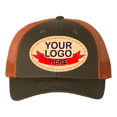 Custom Hat with Leather Patch