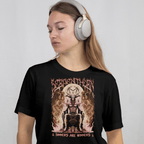 Front View Person wearing a Black Serpenthorn T-Shirt