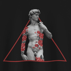 Close Up - Front View Tattooed David T-Shirt Black Art Inspired