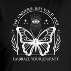 Close Up - Black Universe Sees Your Soul T-Shirt