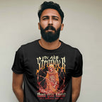 Man wearing a Black Stronger T-Shirt
